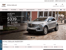 Tablet Screenshot of cadillacoftucson.com